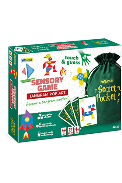 Wader Joc senzorial Play&Fun - Buzunar secret, Tangram