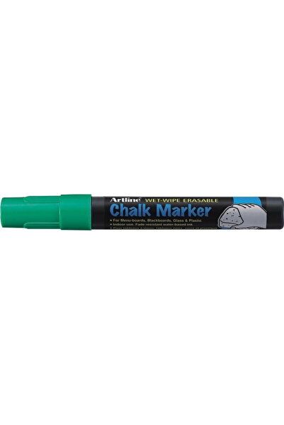 artline Marker cu creta ARTLINE, pentru table de scris, varf 4.0mm - verde