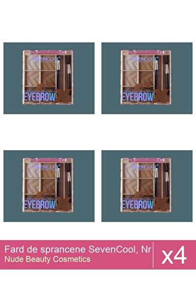 Makeup Set 4x Fard de sprancene SevenCool, Nr 3