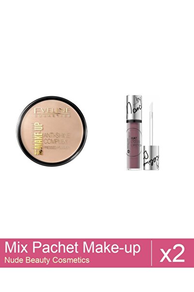 Makeup Set Mix 2 produse Palete Makeup: Pudra compacta, Eveline Cosmetics, An...