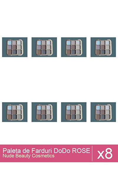Makeup Set of 8x DoDo ROSE Eyeshadow Palette 8g, 01