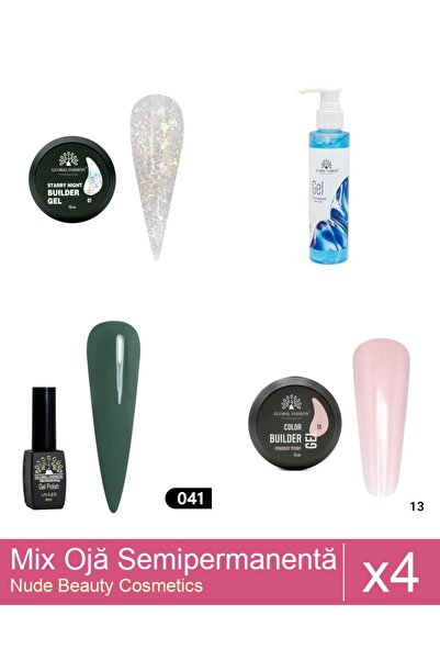 Makeup Set Mix 4 Nail Polish products: Cooling Gel after Epilation, 150 ml, S...