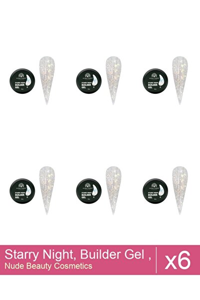 Makeup Set 6x Starry Night, Builder Gel , 15 g , Nr 01