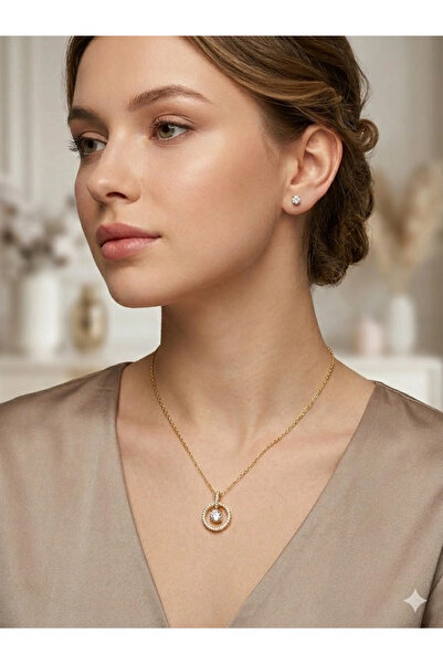 Twin Store سلسلة حجر الزركون: منتجات فولاذية 40+5 سم - Set0015