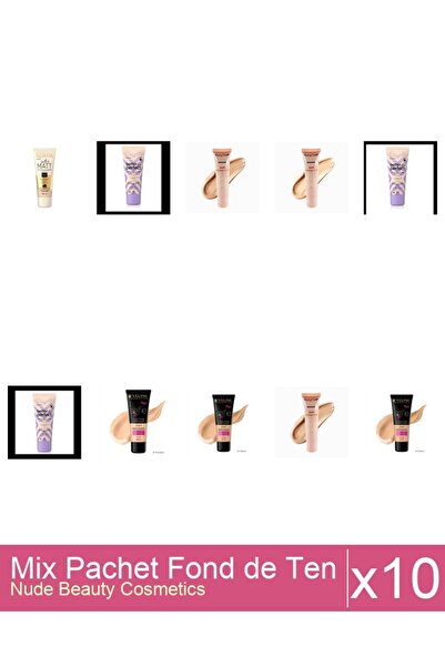 Makeup Set Mix 10 produse Fond De Ten: Eveline Better the Perfet, 03 ( light-...