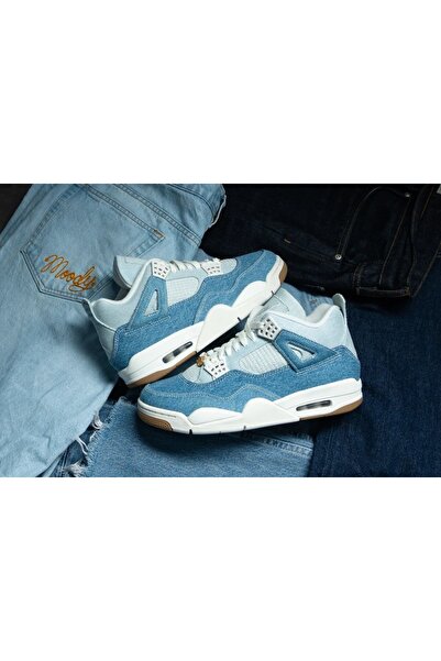Nike Air Jordan Retro 4 Denim'Worn Blue'-Sportxstore