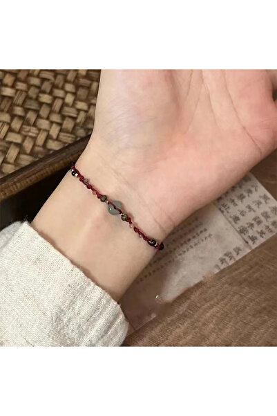 Choice1 Red Retro Chinese Style Adjustable Handmade Braid String Bracelet For...