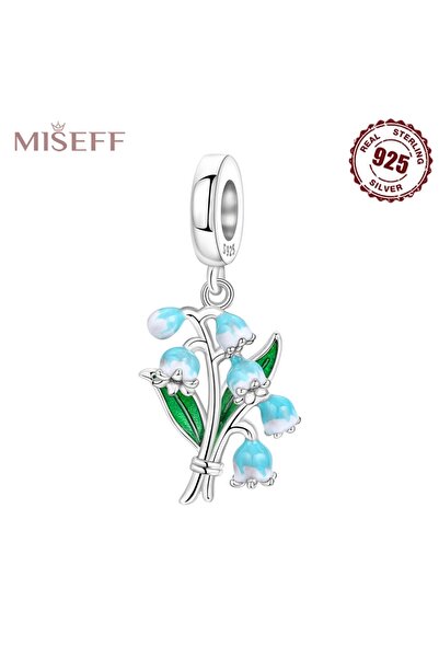 Choice3 OTC1147 MISEFF S925 Sterling Silver Charm Blue Flower Iris Pendant Fi...