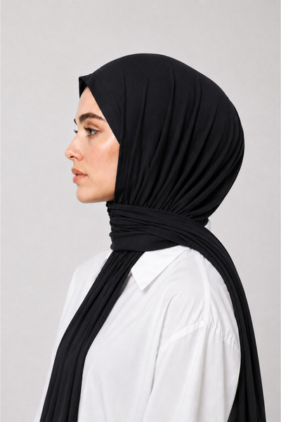 bonni Çift Dikişli Penye Şal 70x185 cm – Yumuşak Dokulu Kaymaz Günlük Şal