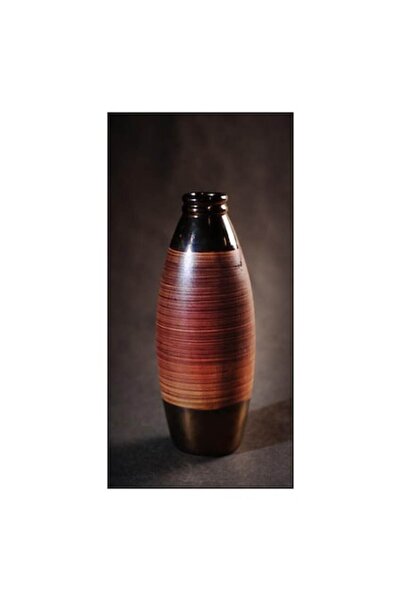 Goliat tall oval vase, 13x13x34cm, bronze color, set of two pieces