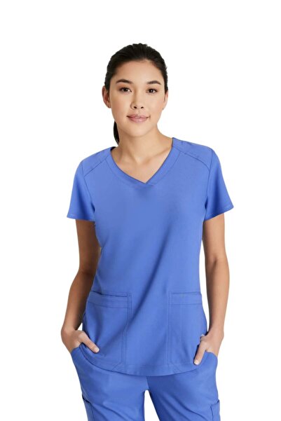 Barco Bluză medicală de damă Grey's Anatomy Evolve, Lapis intens (GSST180)