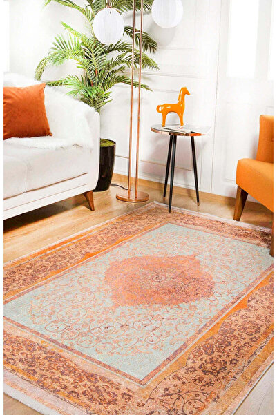 halinet Halı.Net Multi-Colored Vintage Antique Washable Non-Slip Living Room ...