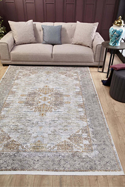 halinet Halı.Net Multi-Colored Vintage Antique Washable Non-Slip Living Room ...