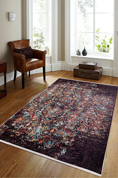 halinet Halı.Net Multi-Colored Vintage Antique Washable Non-Slip Living Room ...