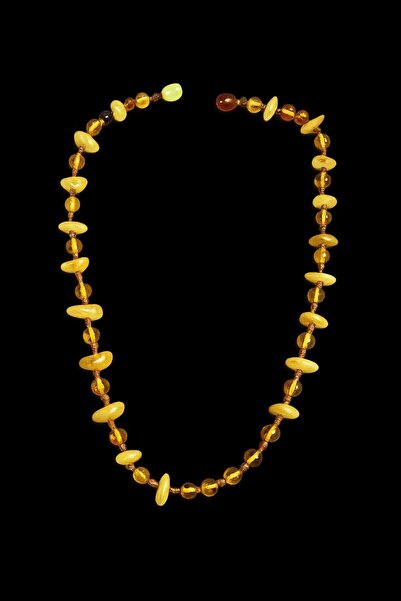 GÜMÜŞTEL EL SANATLARI Certified Amber Baby Necklace