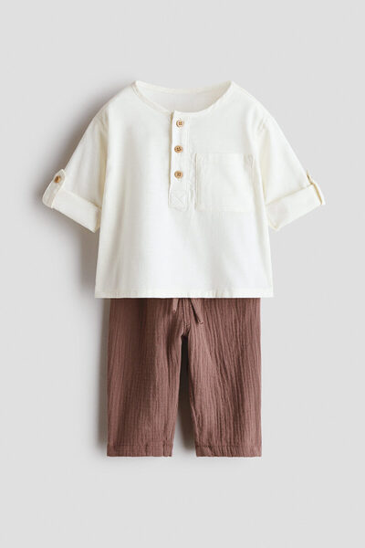 H&M 2 Parçalı Pamuklu Set