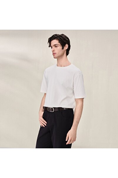 Giordano Men Regular Cotton Blend Essential Tee