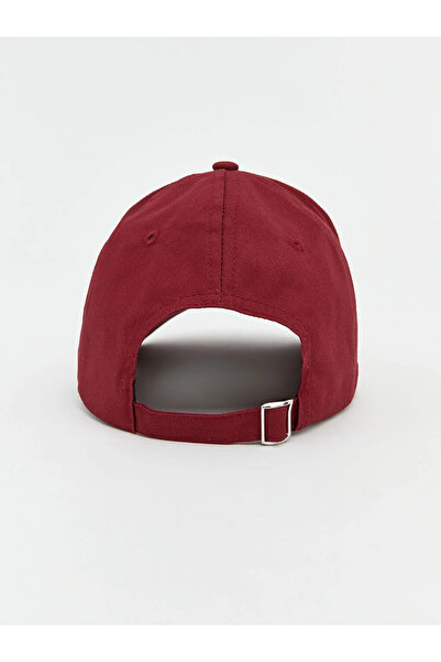 LC Waikiki Burgundy Nyc Embroidered Men's Cap Hat