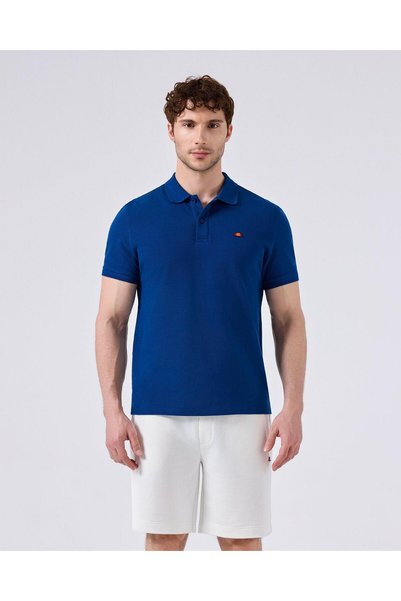 Ellesse تي شيرت بولو للرجال باللون الأزرق 6Sm5044