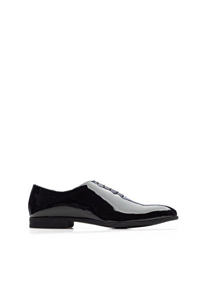 UrbanShoes Pantofi eleganți bărbați din piele naturală, Leofex - 976 Negru Lac