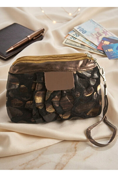 HYPERMERT Leopard Patterned Coin and Hand Wallet