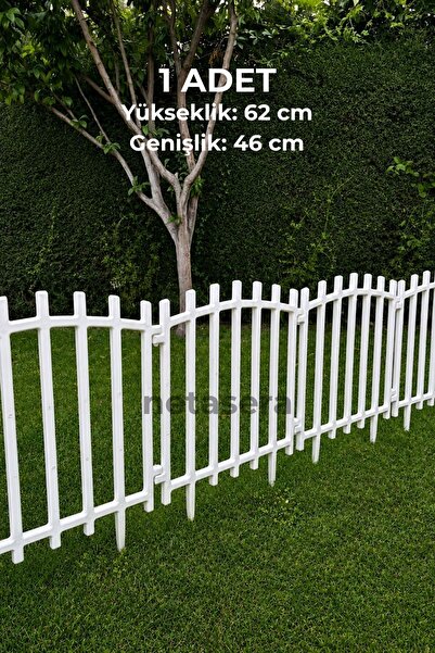netasera Maxi Boy Yükseklik 62 Cm Dekoratif Çift Taraflı Beyaz Peyzaj Plastik...