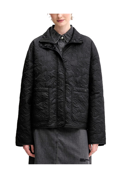 Karl Lagerfeld Γυναικείο Μπουφάν Μαύρο Jeans B1W15024-999 BLACK