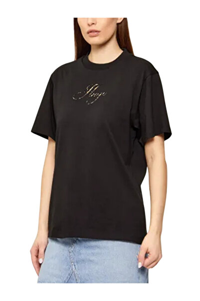 HUGO Γυναικείο Vintage T-shirt Μαύρο 50560566-001