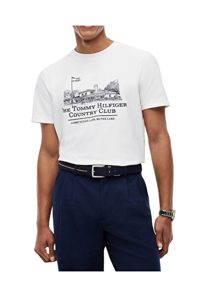 Tommy Hilfiger Ανδρικό T-shirt Λευκό MW0MW42390-YBR
