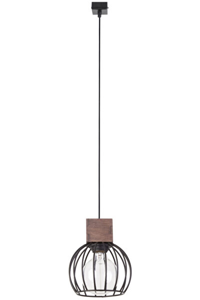 Sigma Lighting Lampă suspendată industrială tip loft Milan, cușcă metalică ne...