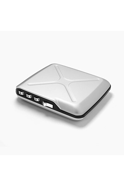 Ögon Ogon Aluminum Men's Card and ID Holder in Silver Code Wallet silver