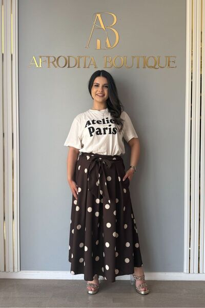 Afrodita Boutique Octavia polka dot skirt