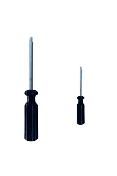E-ANAMAG 2-piece set, small screwdriver, steel, black
