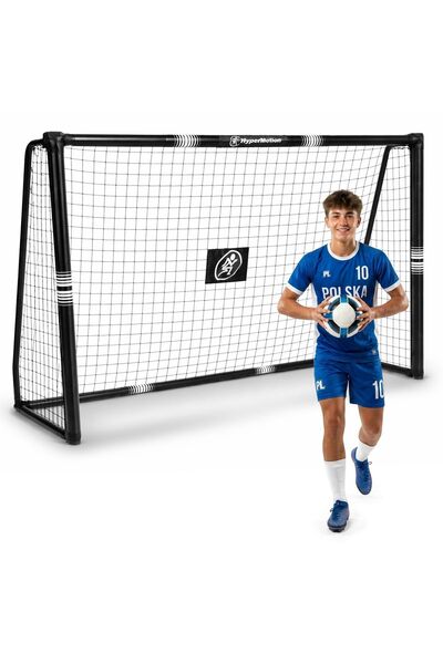 HyperMotion Poartă fotbal 240×160 cm neagră