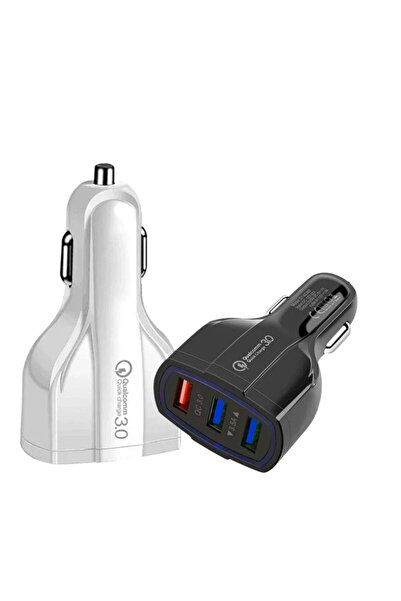 TELCO 18W Fast Car Charger 3 USB Ports, Quick Charge