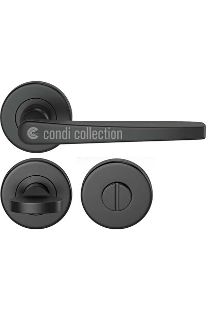 Condi Collection 2051 مقبض باب من الفولاذ المقاوم للصدأ باللون الأسود الثابت