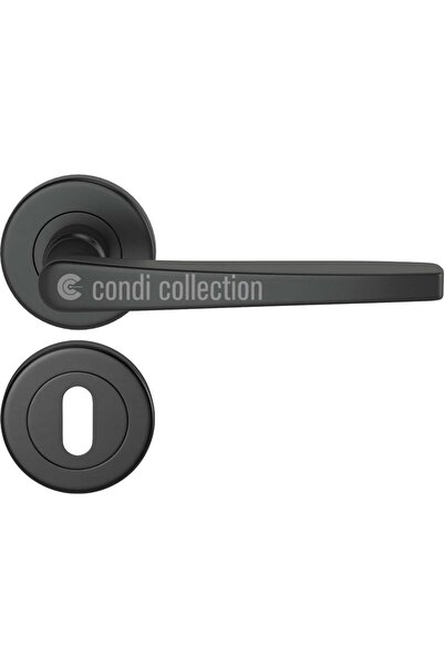 Condi Collection 2051 مقبض باب من الفولاذ المقاوم للصدأ باللون الأسود الثابت
