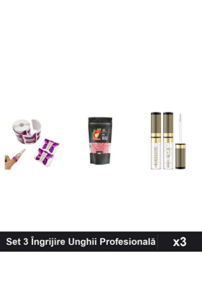 Makeup Set 3 Nail Care: Butterfly Stencils 10pcs, Strawberry Hair Removal Wax...