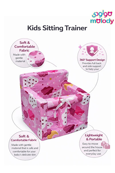 molody Padded Baby Sitting Learning Chair - Safe and Ergonomic Infant Support...