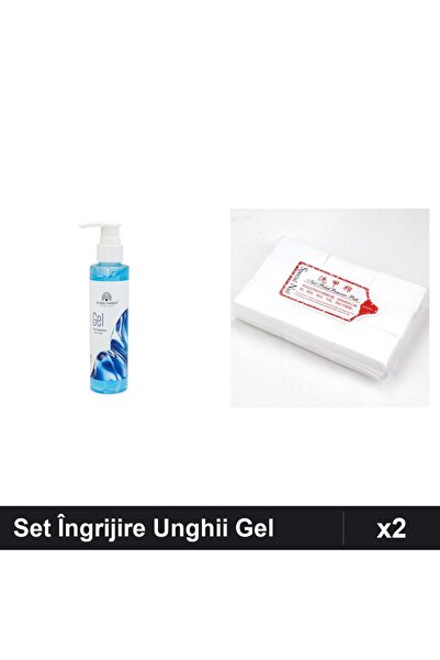 Makeup Set 2 Îngrijire Unghii - Gel Răcire Epilare 150ml + Servetele Nail 900buc