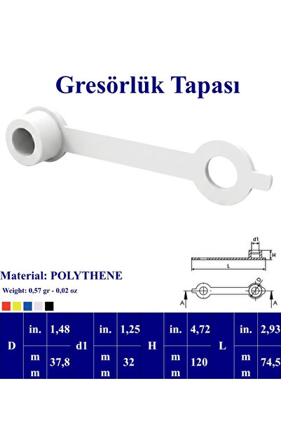 Saglam Tarım Gresörlük Tapası Beyaz 20 Adet