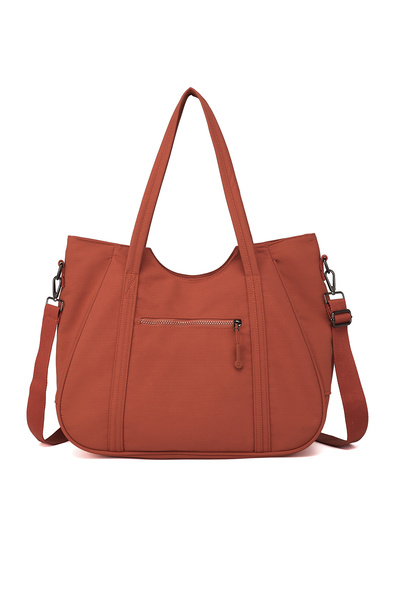 BARCELONA 21K حقيبة كتف نسائية من القماش الخفيف بتصميم Kiremit Large Size Shopper