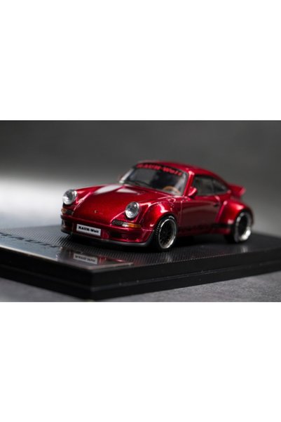 mymodel Collect 1:64 Red Porsche Rauh-Welt Rwb 930 Alloy Diecast Sport Vehicle Model Car