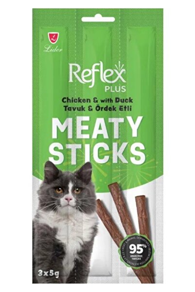 Reflex Plus Meaty Stick Tavuklu ve Ördekli Kedi Ödül Çubuğu 3x5 gr -TY5609057