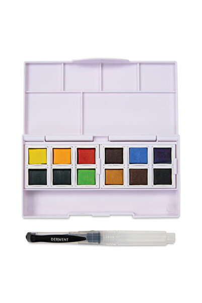 Derwent Set acuarela 12 culori Inktense Paint Pan