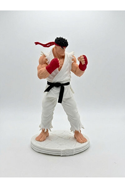 MAKERBOM3D Street Fighter Ryu Figür - Dövüşçü Biblo - Oyun Severlere Özel Dek...