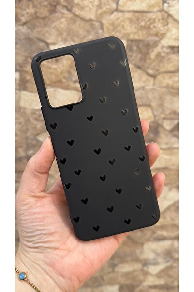 Vip Case Vivo Y21 Uyumlu Mini Siyah Kalp Desenli Silikon Darbe Emici Klasik K...