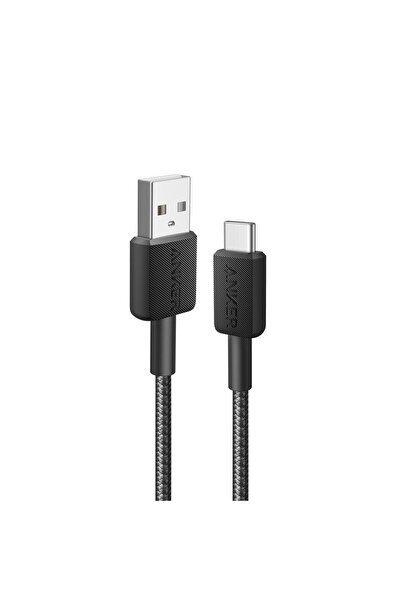 Anker Cablu de alimentare și date, USB-A (M) la USB Type-C (M), 0,9m, rată de...