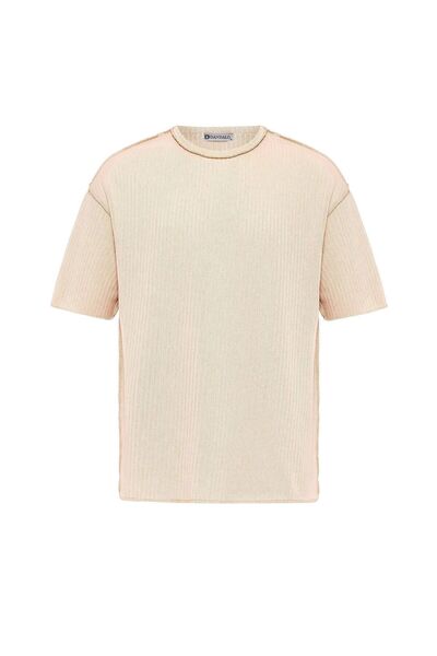 S13 Store Oversize Knitwear Sweater with Black Stitching Detail