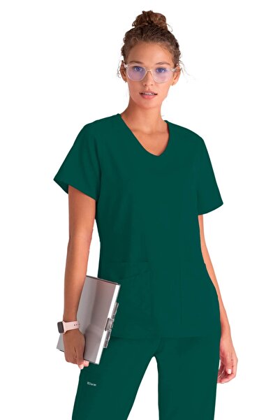 Barco Γυναικεία Ιατρική Μπλούζα Grey's Anatomy της Emma, Πράσινο Κυνηγετικό (...